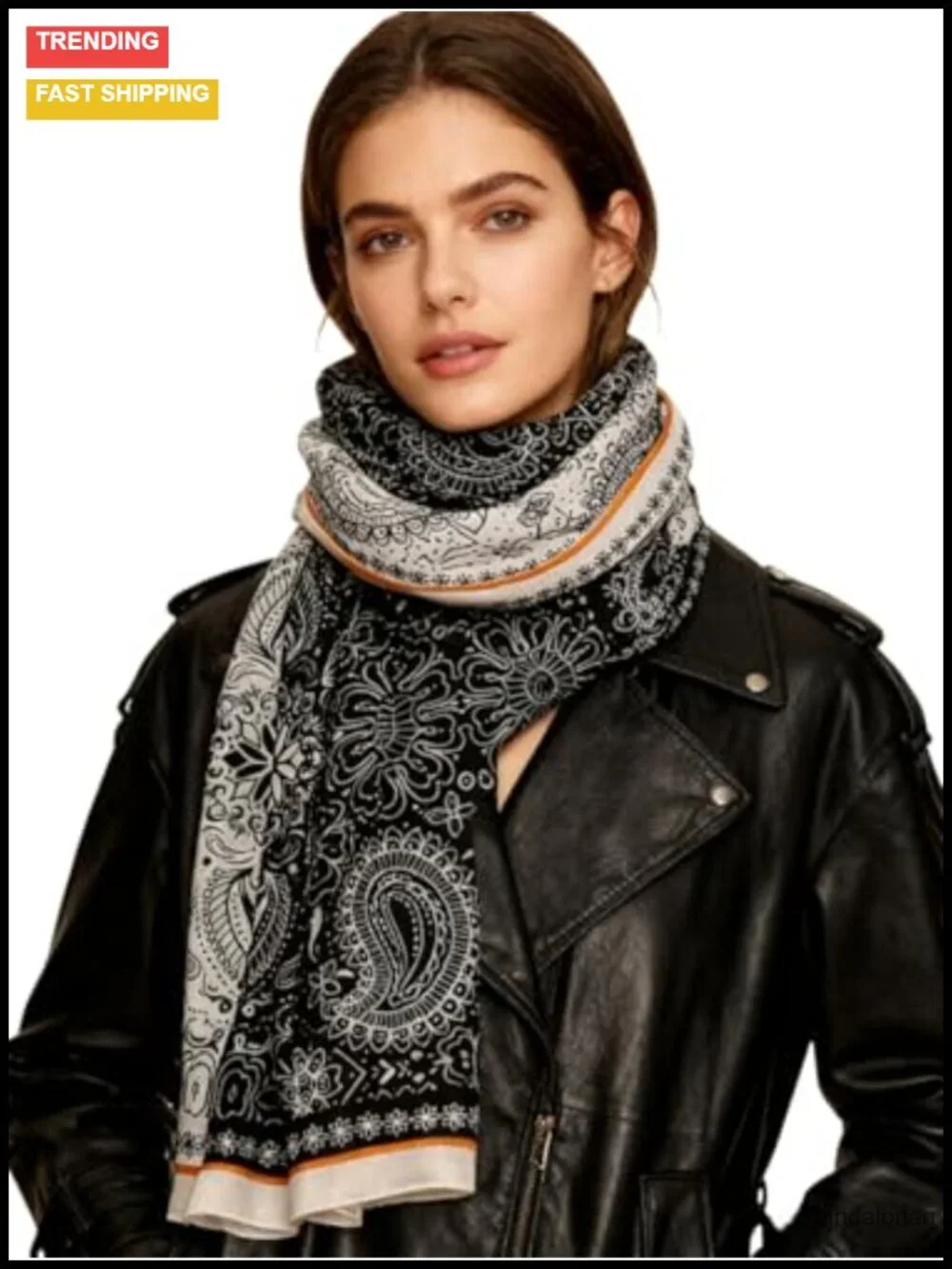 Boho Lightweight Scarf Shawl Wrap 70x35 Inches Polyester